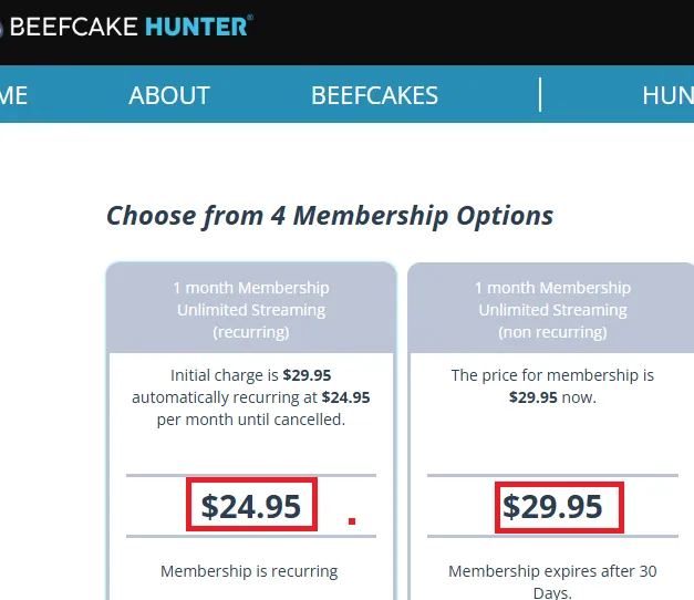 Beefcakehunter offer
